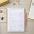 Paper Junkie Budget Tracker Notebook - 8.5 x 6 in Hardcover, Undated Format, Gold Foil Dots for Financial Planner