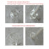 7ml Clear Glass Vials with Screw Caps, 12PCS Leak-Proof Small Liquid Sample Vials