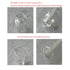 4ml Clear Glass Vials with Screw Caps and Plastic Stoppers, Leak-Proof Small Liquid Sample Vial, 12PCS