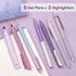 WRITECH Gel Pens Journaling Highlighters, Aesthetic Assorted Pastel Color Ink 0.5mm Fine Point, 7ct