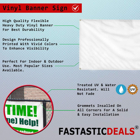 Fastasticdeals 4 Grommets 24x36Inches Vinyl Banner Multiple Sizes Pork Chops Restaurant Cafe Bar Restaurant & Food