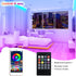 APSPOW 100ft, LED Strip Lights Bluetooth and APP Control, Multicolor RGB Light Strips, Music Sync Color Changing