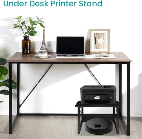 ELITEROO Desktop Printer Stand With Storage, Table Stand Small Desk Shelves Organizer for Home/Office, Multi-Purpose