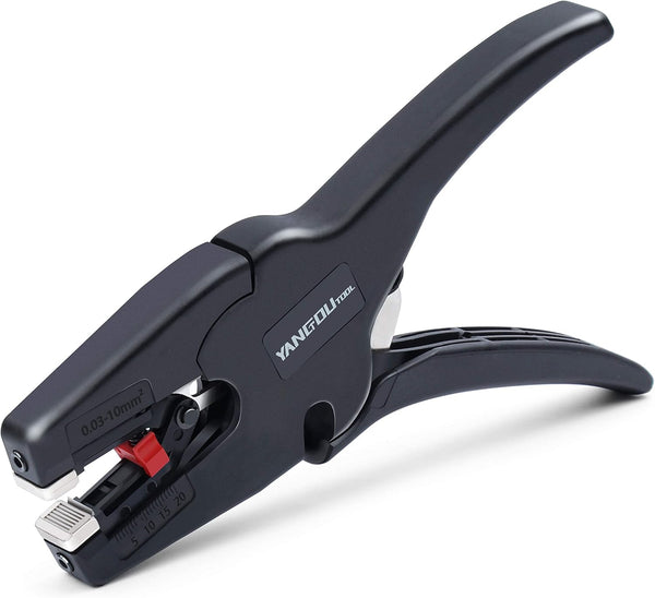 Yangoutool Automatic Wire Stripper and Cutter, 2-in-1 Tool with Auto Distance Positioning, Ideal for Electricians