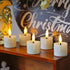 1.6" x2.5" 9pcs Yeelida Rechargeable Flameless Tea Light Candles with Remote & Type-C Charging Cable, Timer LED