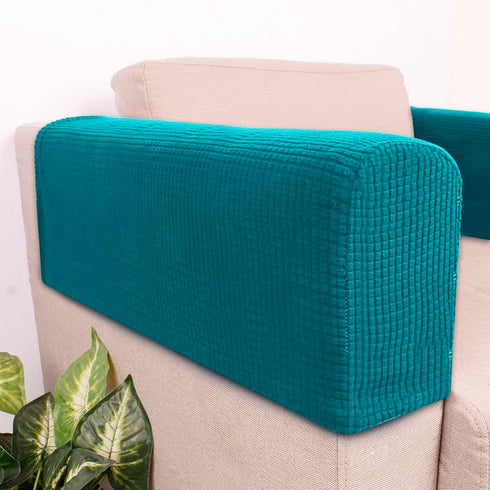 SUPVOX 2pcs Stretch Sofa Armrest Protector Covers for Recliner Grip, Couch Chair Covers, Elasticity Interior Towel