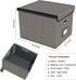 Huolewa Upgraded Portable File Organizer Box with Lid, Stylish Filing Box for Hanging File Folders, Office Storage