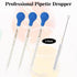 3Pcs Glass Pipettes Dropper, 10ml Graduated Liquid Dropper with Rubber Bulb and Cleaning Brush for Essential Oil