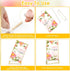 Yuanan 12 4x6 Inch PCS Acrylic Sign Holders, Wedding Table Number Holder Table Top Double Sided Gold Photo Frames Clear