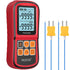 Proster Digital Thermocouple Temperature Thermometer Dual Channel with Two K-Type Probes, Backlight LCD