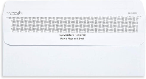 Blue Summit Supplies 500 Number 10 Self Seal Envelopes, Business Letter Size, Security Tint