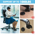 Bell Glides Replacement Office Chair Swivel Caster Wheels, 5 Pcs with Self Adhesive Felt Pads for Carpet