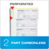 Adams 2-Part 7-5/8" 11", 200 Sets 4 (SC1182), Money and Rent Receipt Book, Carbonless, x Spiral Bound, per Book