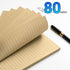Tofun 2 Packs A5 A5 6-Ring 8mm 80 160 Lined Vintage Refillable Paper, Retro Binder Refills Paper for Binders Planner