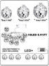 70s 80s Supplies(1.18 Inch,Warm BBTO LED Disco Ball String Light Battery Powered Mirror Balls Ornaments for Outside