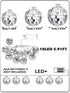 70s 80s Supplies(1.57 Inch,Warm BBTO LED Disco Ball String Light Battery Powered Mirror Balls Ornaments for Outside
