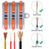 XHF 31PCS Compact Conductor Connectors, Lever Wire Nuts for Electrical Terminals and Inline Splices 28-12 AWG