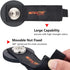 MUTUACTOR 2packs Magnetic Hooks Heavy Duty, Strong Magnet Garage Hook for Hanging Cables, Rubber Coating Storage Hooks