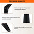 24 Pack 6 Inch, ELSKER&HOME Shelf Brackets Floating Shelf Bracket for Wood, Black Metal L Bracket for Shelves Support