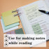 Transparent Sticky Notes, 3"x3" Clear Waterproof Note Pads for Books Annotation