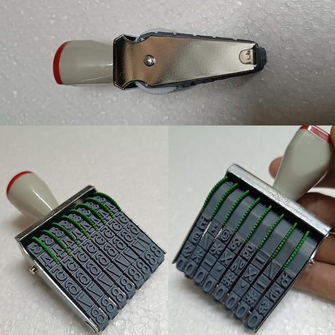 ZENG Date Stamps 8 Digits Roller Stamp - Personalized Business Stamps for DIY Scrapbooking