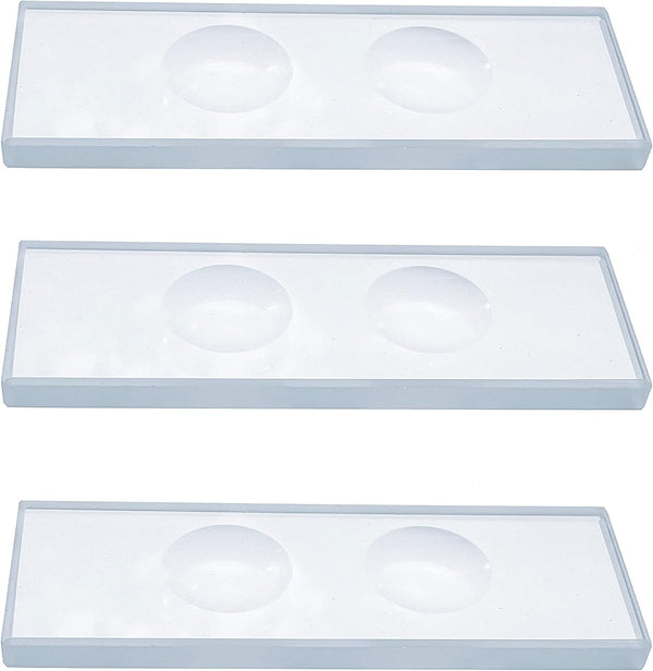 MUHWA Microscope Slide Double Concave, 5mm Thick (2 Pieces)