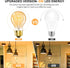 A19 E26 Bulbs 6W 60 6 Pack Dimmable E26 Bulbs 2200K, A19 Bulb 400LM Vintage Edison LED Equivalent Watt, LED Edison