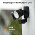 P6221B-PIR24 2000 18 26 IP54 LUTEC Shrimp Lumen Watt LED Motion Activated Integrated Dual-Head Floodlight Outdoor