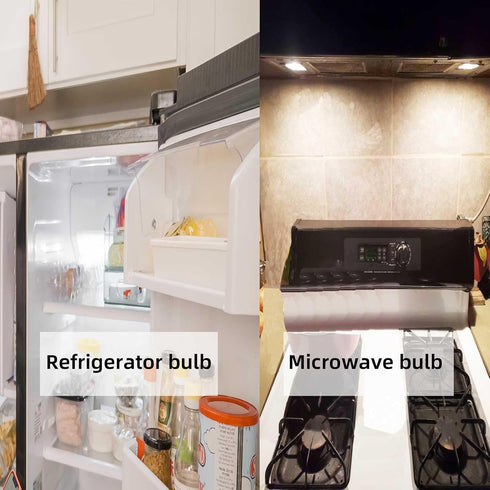 Led KEI D28M KEL 2815 KEI D28X KEL 2816X Freezer Light Bulb 100-265v Refrigerator E17 3.8w 40w Halogen Equivalent Daylight White 6000K Pack of 2 by OPXELUYO