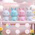 7-Color 3-Level Dimmable 30Min Bunny Night Light for Kids, Soft Silicone Nursery Lamp, Glow, Warm Light, Tap Control