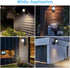6 1000LM IP65 6000K ASOFTY Wireless Battery Operated Motion Sensor Outdoor Light, LED LED Spotlights with Remote