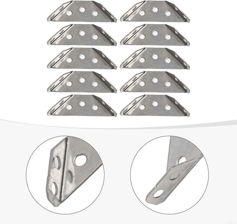 Generic Sets, 90 60 mm 1.6 mm 10-Pack Bracket Stainless Steel Corner Degree Right Angle Brackets L Bracket Firmware