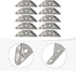 Generic Sets, 90 60 mm 1.6 mm 10-Pack Bracket Stainless Steel Corner Degree Right Angle Brackets L Bracket Firmware