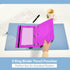 Emelivor Fuchsia Purple Pencil Pouch - 2 Pack Zippered Clear Pencil Case for Office and College Supplies