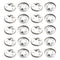 Bettomshin 100Pcs M6 x 15mm Internal Tooth Starlock Washers, 304 Stainless Steel Push On Speed Clips