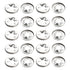 Bettomshin 100Pcs M6 x 15mm Internal Tooth Starlock Washers, 304 Stainless Steel Push On Speed Clips