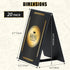 20 Pack 4"x 6", (20 Pack, 4" 6") Double-Sided Menu Holders PU Leatherette A-Frame Table Tents for Restaurant, Bar