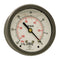 Winters 2-1/2" Dial Size, Liquid Filled Industrial Pressure Gauge, Brass Internals, 304 Stainless Steel Case, Dual Scale 30 inch Hg-0 Vac/kPa, 1.5% Acc, 1/4" NPT Back Mount, Vacuum Pressure Gauge