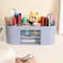 Pencil Pen Holder for Desk with 3 Drawers - All-In-One Stylish Desk Organizer for Office Use