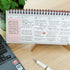 Brilliant 2021 Blue Wirebound Undated Weekly Planner Pad Scheduler (12 x 4.4 inches) - PAPERIAN