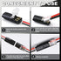 eatingre 20Pcs 2 Double Wire Plug in Connector, LED Light Strip Low Voltage Connectors Pin with Locking Buckle - Quick