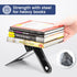 6 5 6 Inches, 14 7 HappyHapi Book Ends, Non-Skid Metal Bookend Supports for Shelves, Heavy Duty Book End, Office Book
