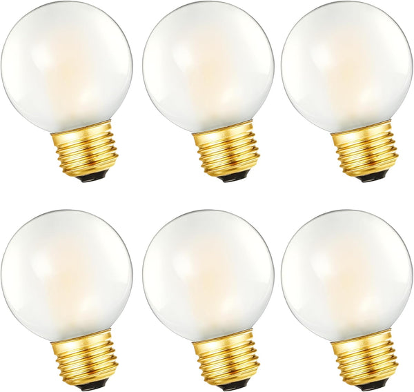 G16.5 Frosted LED Bulb 4W Equal 40W Light Bulb, Dimmable G16 1/2