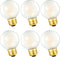 G16.5 Frosted LED Bulb 4W Equal 40W Light Bulb, Dimmable G16 1/2