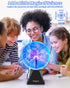 8 Inch Theefun Blue Plasma Ball: Huge Plasma Globe Birthday Gifts Touch & Sound Sensitive Plasma Ball Lamp Electric