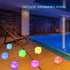 callyan 4-Inch Dimmable LED Glow Cube Waterproof Rechargeable Adjustable RGB Color Changing with Remote Control, Night