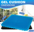 LYUANEC 18.5" 17" 1.4" 100 lbs, Gel Seat Cushion for Long Sitting - x x (LargeSoft) Gel Cushion for People Over