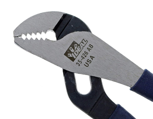IDEAL Electrical 35-426 7 in. Tongue & Groove Plier, Steel Groove Joint with Dipped Handle