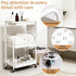 BLULEE 3 Tier Rolling Cart with Wheels and Drawers,Utility Storage Organizer Cart with Fabric Bag & Silent Casters