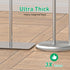 5 Freestanding Toilet Paper Holder with Shelf and Reserve for Small Bathroom Storage, Holds Mega Rolls/Phone/Wipes